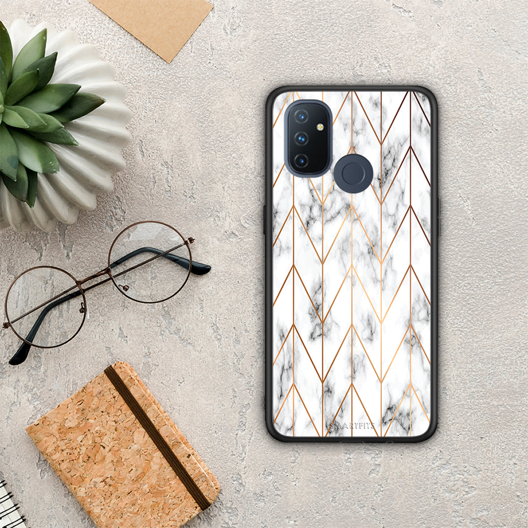 Marble Gold Geometric - OnePlus Nord N100 case