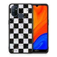 Thumbnail for Θήκη OnePlus Nord N100 Square Geometric Marble από τη Smartfits με σχέδιο στο πίσω μέρος και μαύρο περίβλημα | OnePlus Nord N100 Square Geometric Marble case with colorful back and black bezels