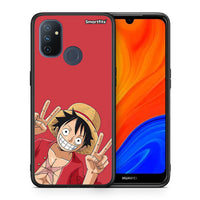 Thumbnail for Θήκη OnePlus Nord N100 Pirate Luffy από τη Smartfits με σχέδιο στο πίσω μέρος και μαύρο περίβλημα | OnePlus Nord N100 Pirate Luffy case with colorful back and black bezels