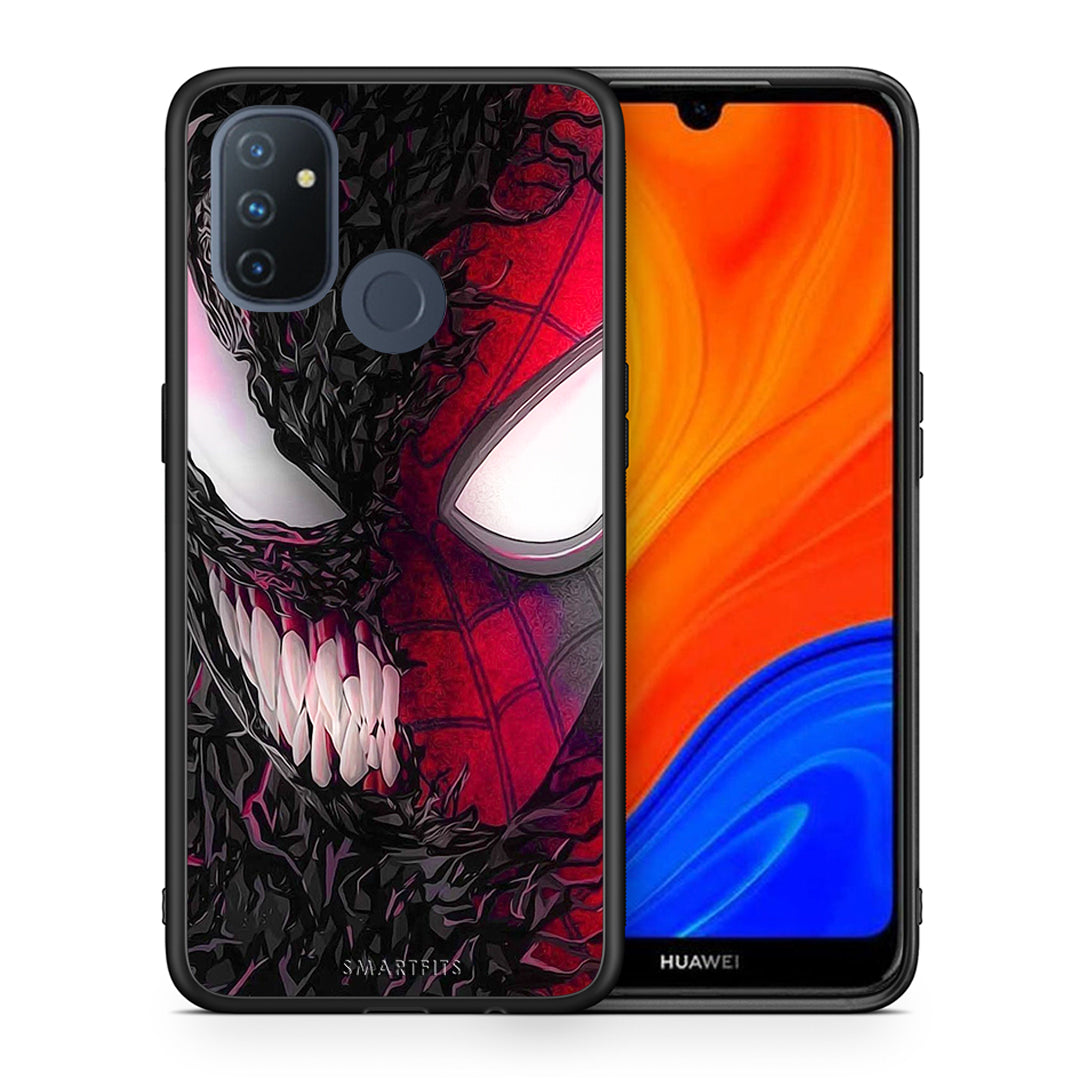 Θήκη OnePlus Nord N100 SpiderVenom PopArt από τη Smartfits με σχέδιο στο πίσω μέρος και μαύρο περίβλημα | OnePlus Nord N100 SpiderVenom PopArt case with colorful back and black bezels