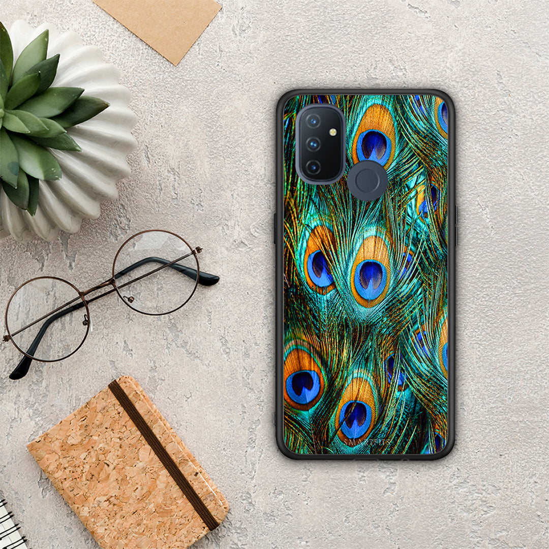 Real Peacock Feathers - OnePlus Nord N100 case