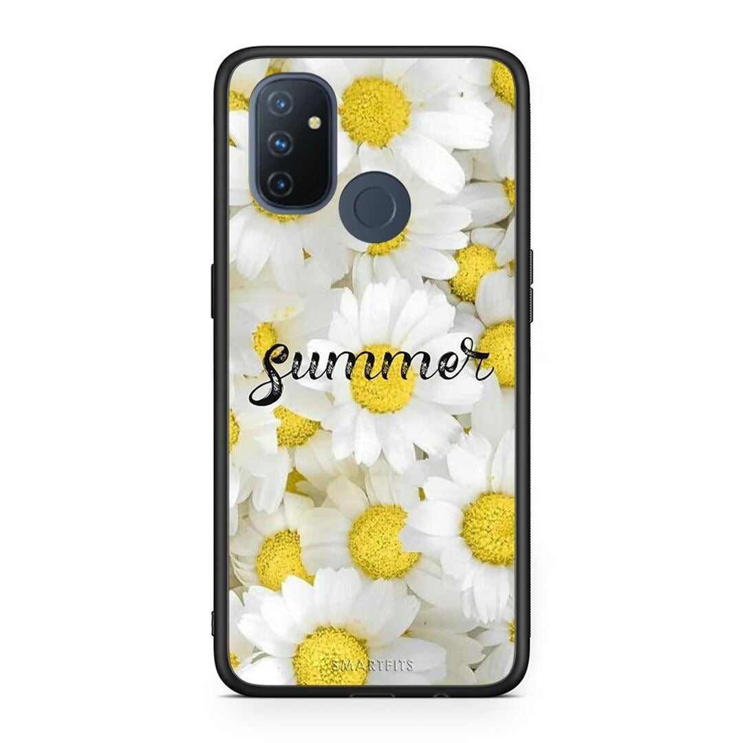 OnePlus Nord N100 Summer Daisies Θήκη από τη Smartfits με σχέδιο στο πίσω μέρος και μαύρο περίβλημα | Smartphone case with colorful back and black bezels by Smartfits