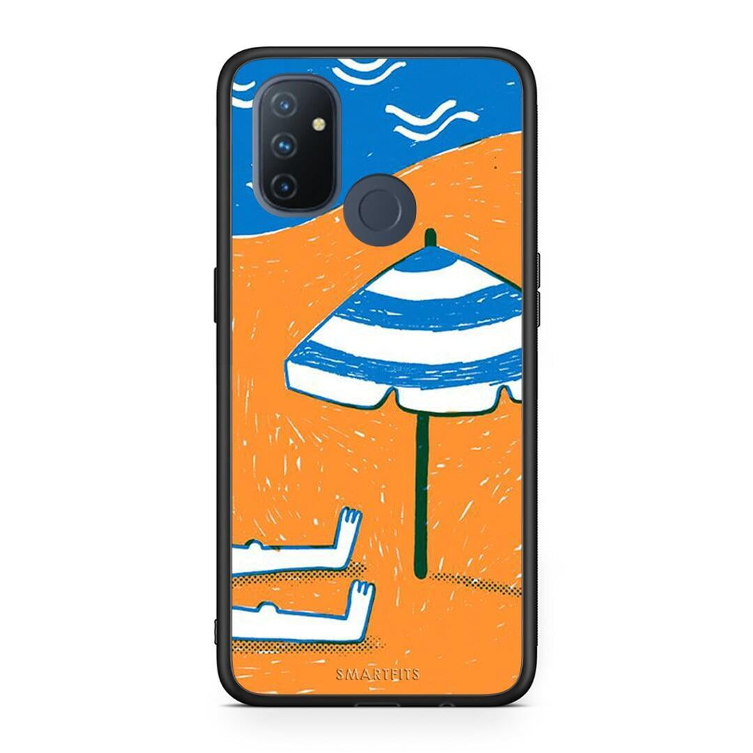 OnePlus Nord N100 Summering Θήκη από τη Smartfits με σχέδιο στο πίσω μέρος και μαύρο περίβλημα | Smartphone case with colorful back and black bezels by Smartfits