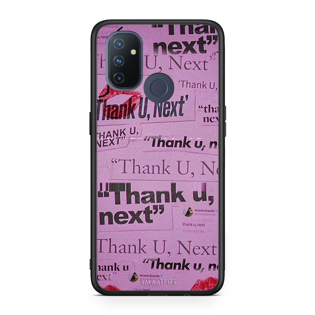 OnePlus Nord N100 Thank You Next Θήκη Αγίου Βαλεντίνου από τη Smartfits με σχέδιο στο πίσω μέρος και μαύρο περίβλημα | Smartphone case with colorful back and black bezels by Smartfits