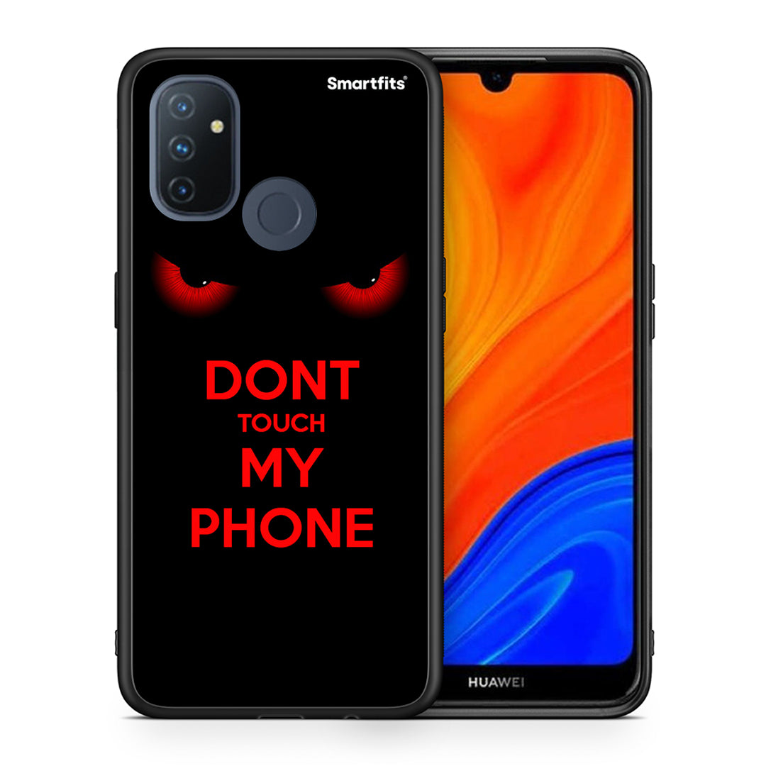 Θήκη OnePlus Nord N100 Touch My Phone από τη Smartfits με σχέδιο στο πίσω μέρος και μαύρο περίβλημα | OnePlus Nord N100 Touch My Phone case with colorful back and black bezels