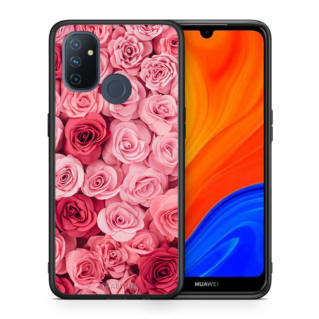 Θήκη OnePlus Nord N100 RoseGarden Valentine από τη Smartfits με σχέδιο στο πίσω μέρος και μαύρο περίβλημα | OnePlus Nord N100 RoseGarden Valentine case with colorful back and black bezels