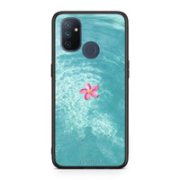 Thumbnail for OnePlus Nord N100 Water Flower Θήκη από τη Smartfits με σχέδιο στο πίσω μέρος και μαύρο περίβλημα | Smartphone case with colorful back and black bezels by Smartfits