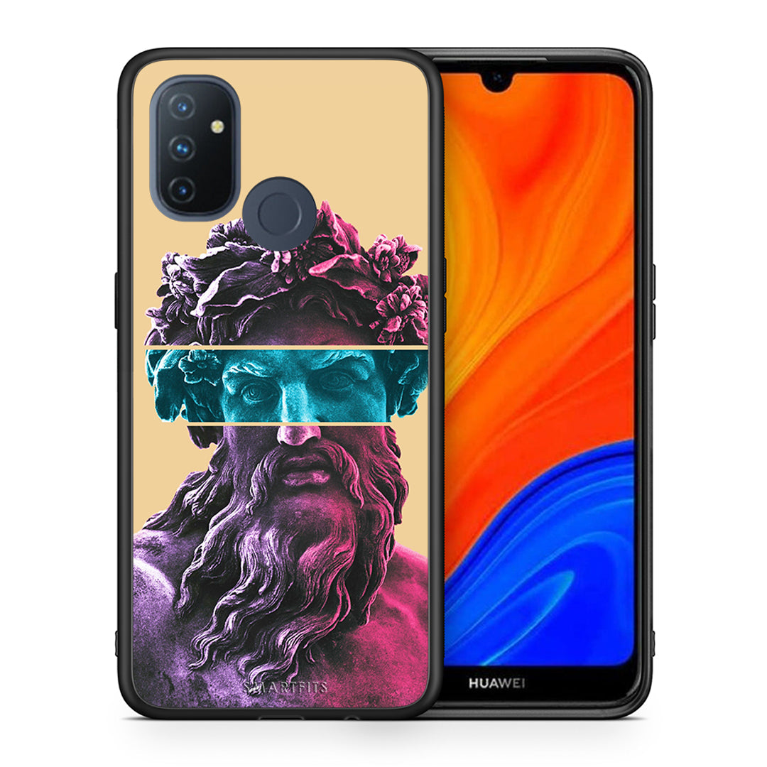 Θήκη Αγίου Βαλεντίνου OnePlus Nord N100 Zeus Art από τη Smartfits με σχέδιο στο πίσω μέρος και μαύρο περίβλημα | OnePlus Nord N100 Zeus Art case with colorful back and black bezels