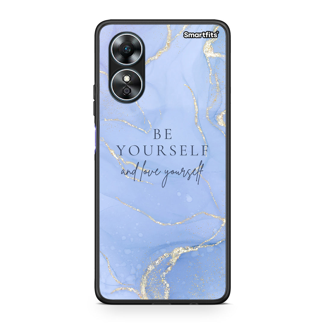 Θήκη Oppo A17 Be Yourself από τη Smartfits με σχέδιο στο πίσω μέρος και μαύρο περίβλημα | Oppo A17 Be Yourself Case with Colorful Back and Black Bezels