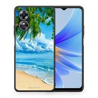 Thumbnail for Θήκη Oppo A17 Beautiful Beach από τη Smartfits με σχέδιο στο πίσω μέρος και μαύρο περίβλημα | Oppo A17 Beautiful Beach Case with Colorful Back and Black Bezels