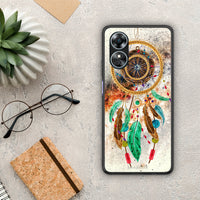 Thumbnail for Θήκη Oppo A17 Boho DreamCatcher από τη Smartfits με σχέδιο στο πίσω μέρος και μαύρο περίβλημα | Oppo A17 Boho DreamCatcher Case with Colorful Back and Black Bezels