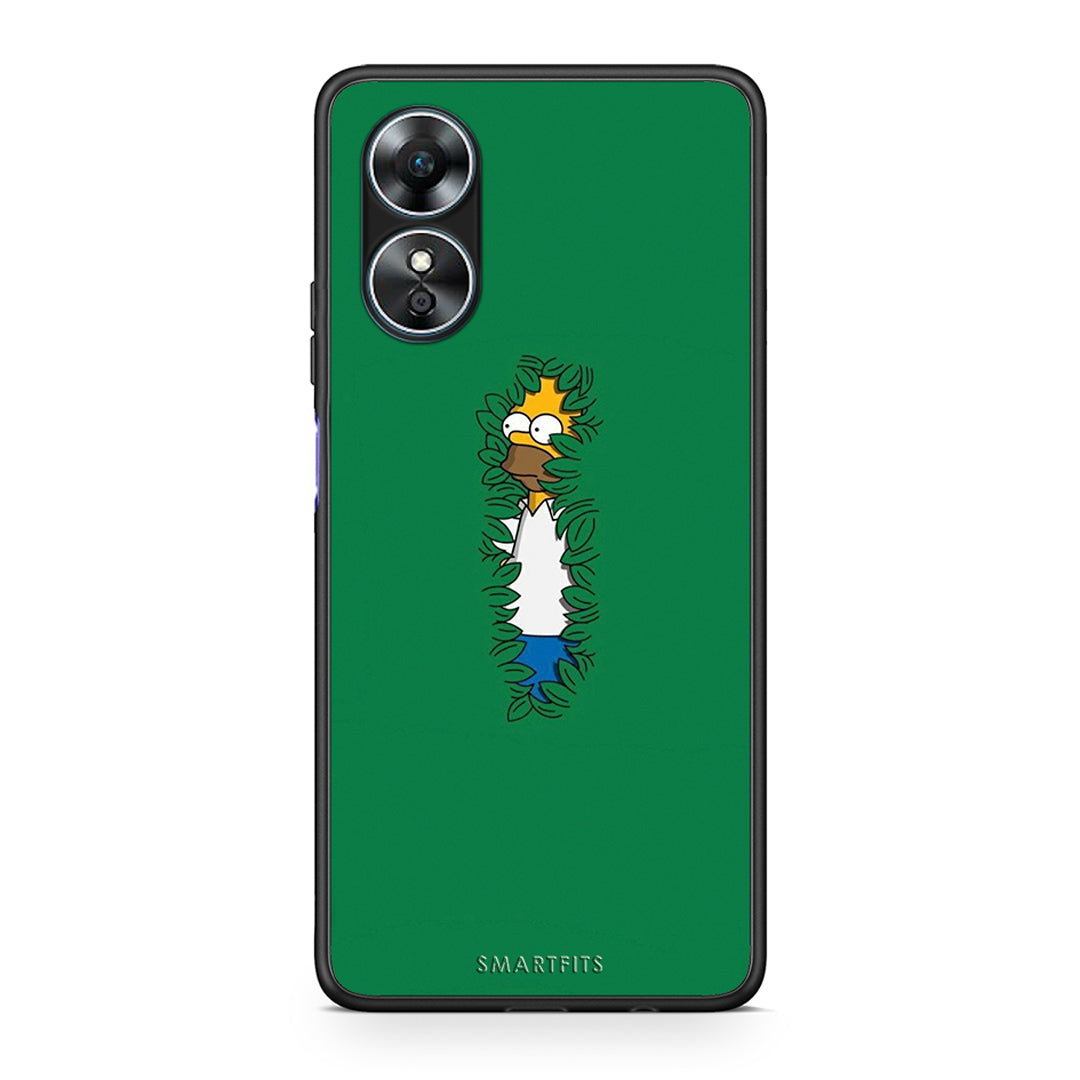 Θήκη Oppo A17 Bush Man από τη Smartfits με σχέδιο στο πίσω μέρος και μαύρο περίβλημα | Oppo A17 Bush Man Case with Colorful Back and Black Bezels