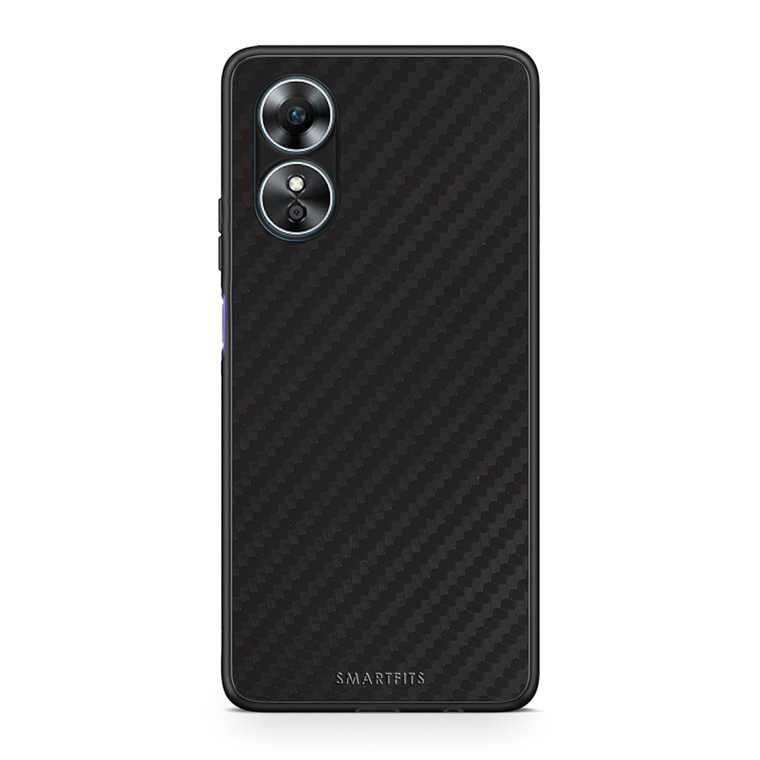 Θήκη Oppo A17 Carbon Black από τη Smartfits με σχέδιο στο πίσω μέρος και μαύρο περίβλημα | Oppo A17 Carbon Black Case with Colorful Back and Black Bezels