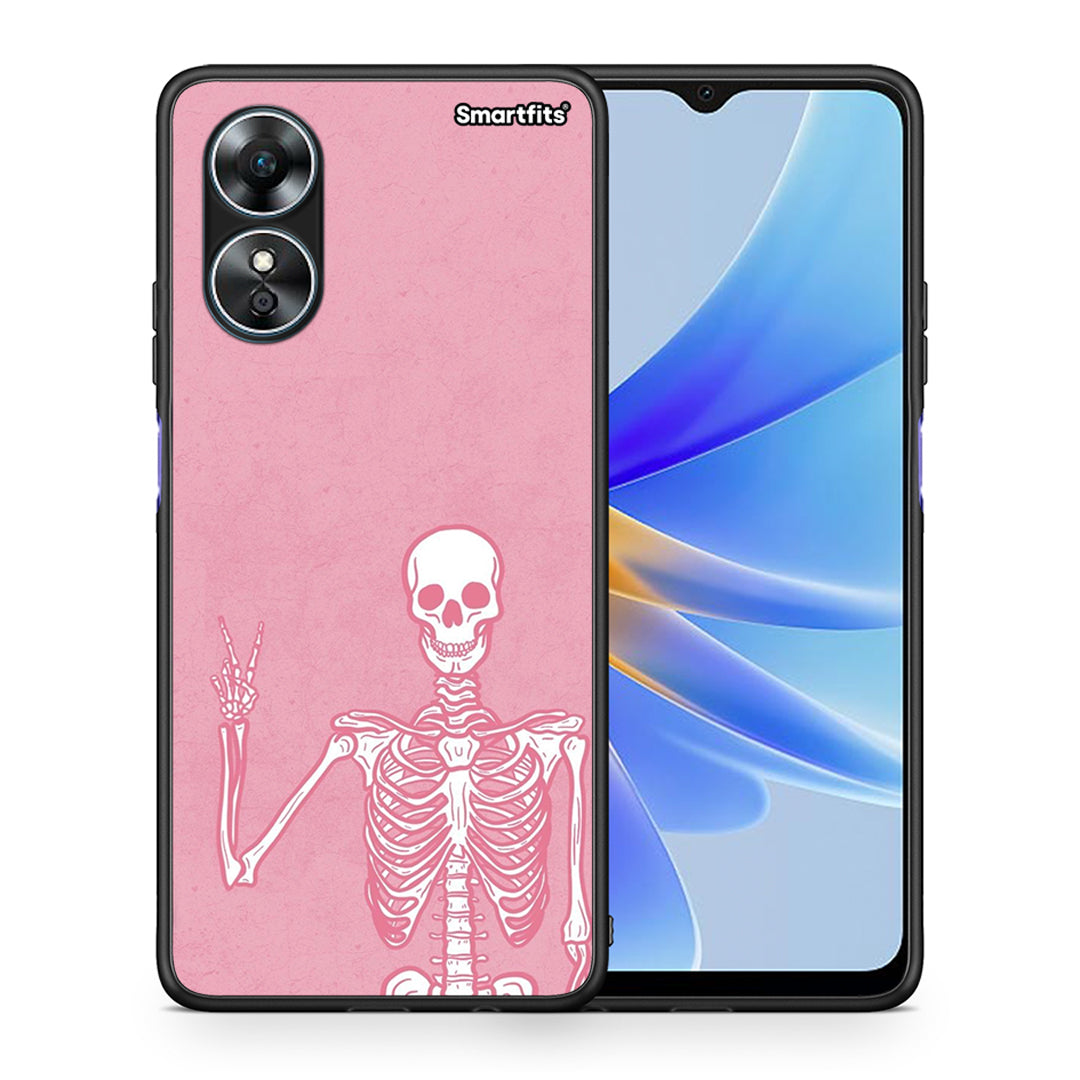 Θήκη Oppo A17 Halloween Motivation από τη Smartfits με σχέδιο στο πίσω μέρος και μαύρο περίβλημα | Oppo A17 Halloween Motivation Case with Colorful Back and Black Bezels