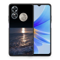 Thumbnail for Θήκη Oppo A17 Landscape Moon από τη Smartfits με σχέδιο στο πίσω μέρος και μαύρο περίβλημα | Oppo A17 Landscape Moon Case with Colorful Back and Black Bezels