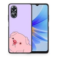 Thumbnail for Θήκη Oppo A17 Pig Love 2 από τη Smartfits με σχέδιο στο πίσω μέρος και μαύρο περίβλημα | Oppo A17 Pig Love 2 Case with Colorful Back and Black Bezels