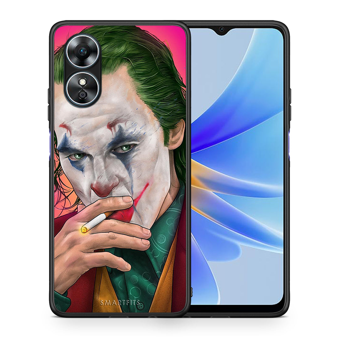 Θήκη Oppo A17 PopArt JokesOnU από τη Smartfits με σχέδιο στο πίσω μέρος και μαύρο περίβλημα | Oppo A17 PopArt JokesOnU Case with Colorful Back and Black Bezels