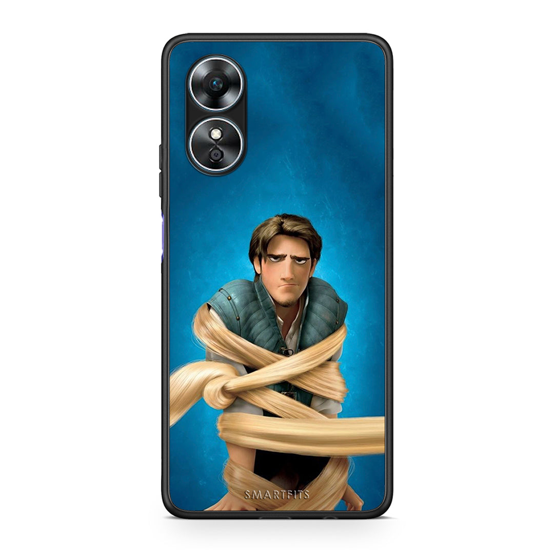 Θήκη Oppo A17 Tangled 1 από τη Smartfits με σχέδιο στο πίσω μέρος και μαύρο περίβλημα | Oppo A17 Tangled 1 Case with Colorful Back and Black Bezels