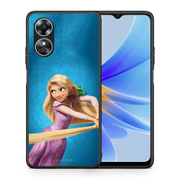 Thumbnail for Θήκη Oppo A17 Tangled 2 από τη Smartfits με σχέδιο στο πίσω μέρος και μαύρο περίβλημα | Oppo A17 Tangled 2 Case with Colorful Back and Black Bezels