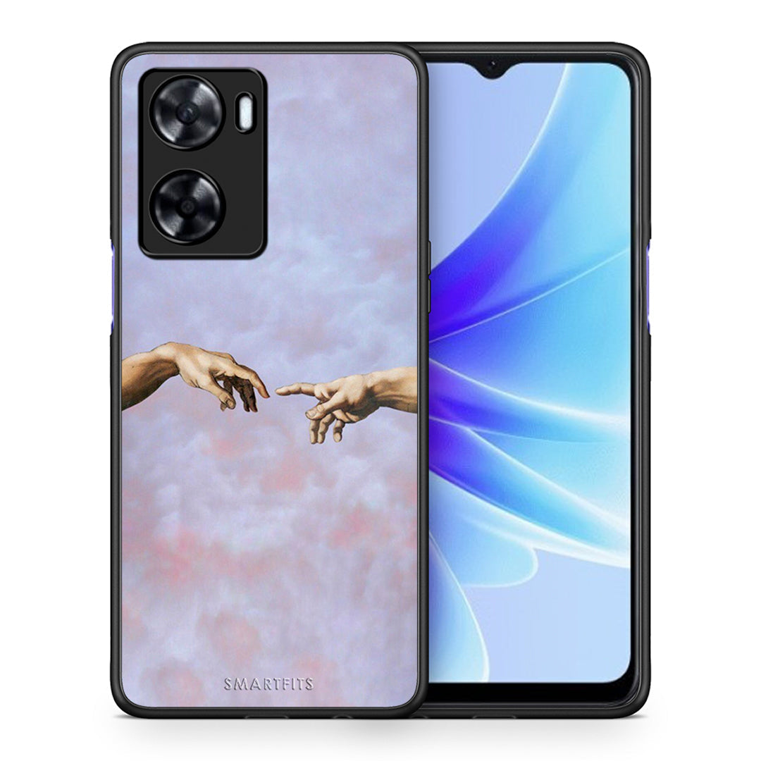 Θήκη Oppo A57s / A77s / A58 / OnePlus Nord N20 SE Adam Hand από τη Smartfits με σχέδιο στο πίσω μέρος και μαύρο περίβλημα | Oppo A57s / A77s / A58 / OnePlus Nord N20 SE Adam Hand case with colorful back and black bezels