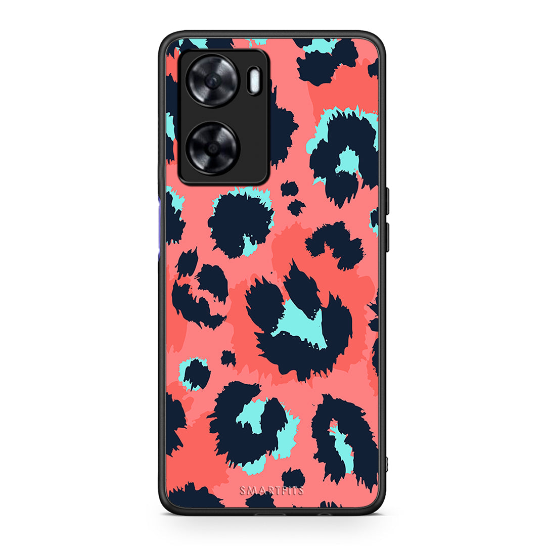 22 - Oppo A57s / A77s / A77 Pink Leopard Animal case, cover, bumper