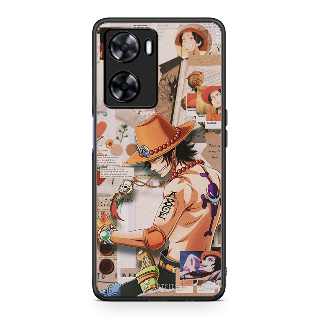 Oppo A57s / A77s / A58 / OnePlus Nord N20 SE Anime Collage θήκη από τη Smartfits με σχέδιο στο πίσω μέρος και μαύρο περίβλημα | Smartphone case with colorful back and black bezels by Smartfits