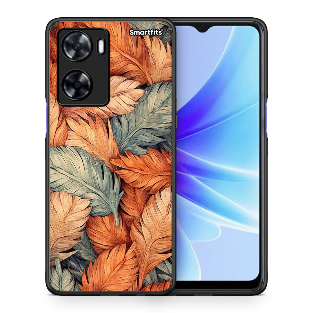 Θήκη Oppo A57s / A77s / A58 / OnePlus Nord N20 SE Autumn Leaves από τη Smartfits με σχέδιο στο πίσω μέρος και μαύρο περίβλημα | Oppo A57s / A77s / A58 / OnePlus Nord N20 SE Autumn Leaves case with colorful back and black bezels