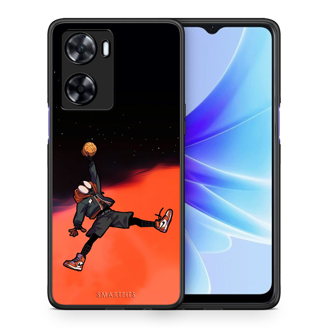 Θήκη Oppo A57s / A77s / A58 / OnePlus Nord N20 SE Basketball Hero από τη Smartfits με σχέδιο στο πίσω μέρος και μαύρο περίβλημα | Oppo A57s / A77s / A58 / OnePlus Nord N20 SE Basketball Hero case with colorful back and black bezels