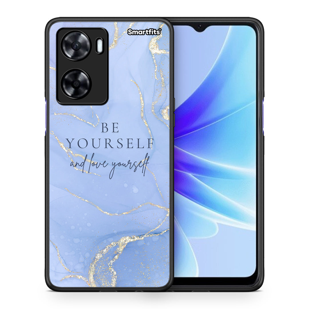 Θήκη Oppo A57s / A77s / A58 / OnePlus Nord N20 SE Be Yourself από τη Smartfits με σχέδιο στο πίσω μέρος και μαύρο περίβλημα | Oppo A57s / A77s / A58 / OnePlus Nord N20 SE Be Yourself case with colorful back and black bezels