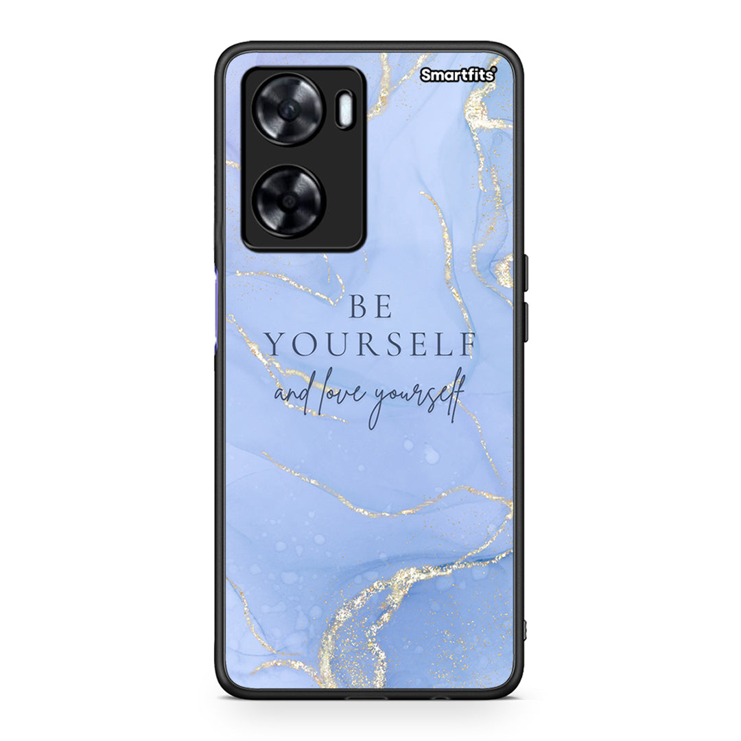 Oppo A57s / A77s / A58 / OnePlus Nord N20 SE Be Yourself θήκη από τη Smartfits με σχέδιο στο πίσω μέρος και μαύρο περίβλημα | Smartphone case with colorful back and black bezels by Smartfits