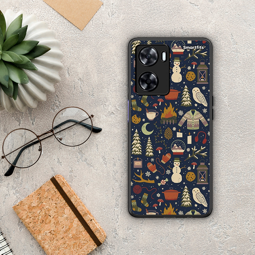 Christmas Elements - Oppo A57 4G / A57S / A77S / A58 case