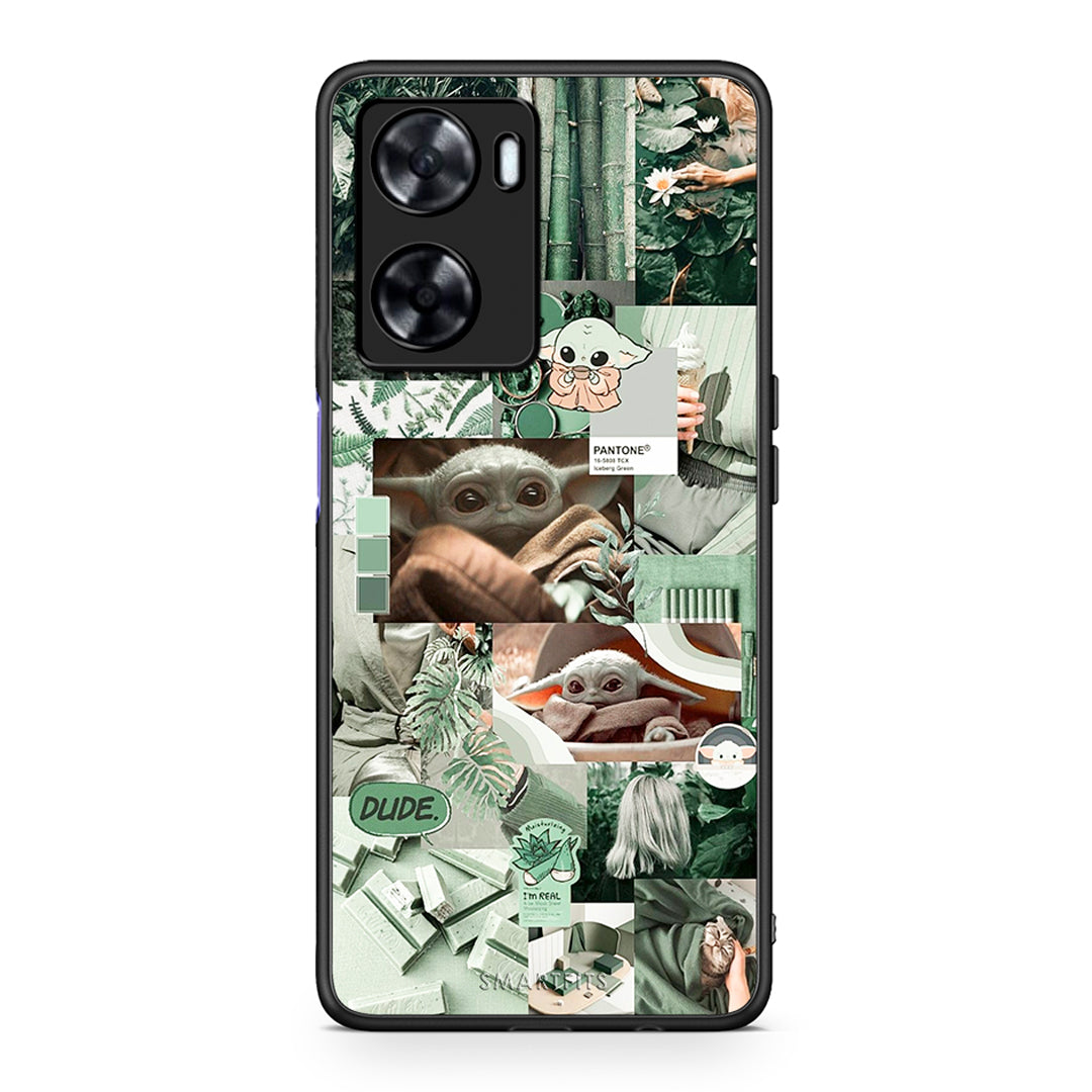 Oppo A57s / A77s / A77 Collage Dude Θήκη Αγίου Βαλεντίνου από τη Smartfits με σχέδιο στο πίσω μέρος και μαύρο περίβλημα | Smartphone case with colorful back and black bezels by Smartfits