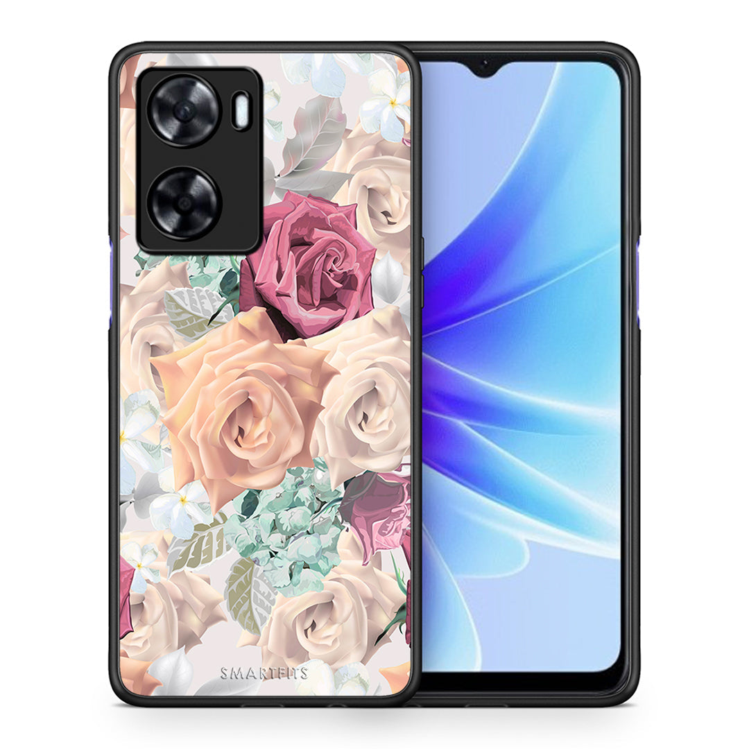 Θήκη Oppo A57s / A77s / A58 / OnePlus Nord N20 SE Bouquet Floral από τη Smartfits με σχέδιο στο πίσω μέρος και μαύρο περίβλημα | Oppo A57s / A77s / A58 / OnePlus Nord N20 SE Bouquet Floral case with colorful back and black bezels