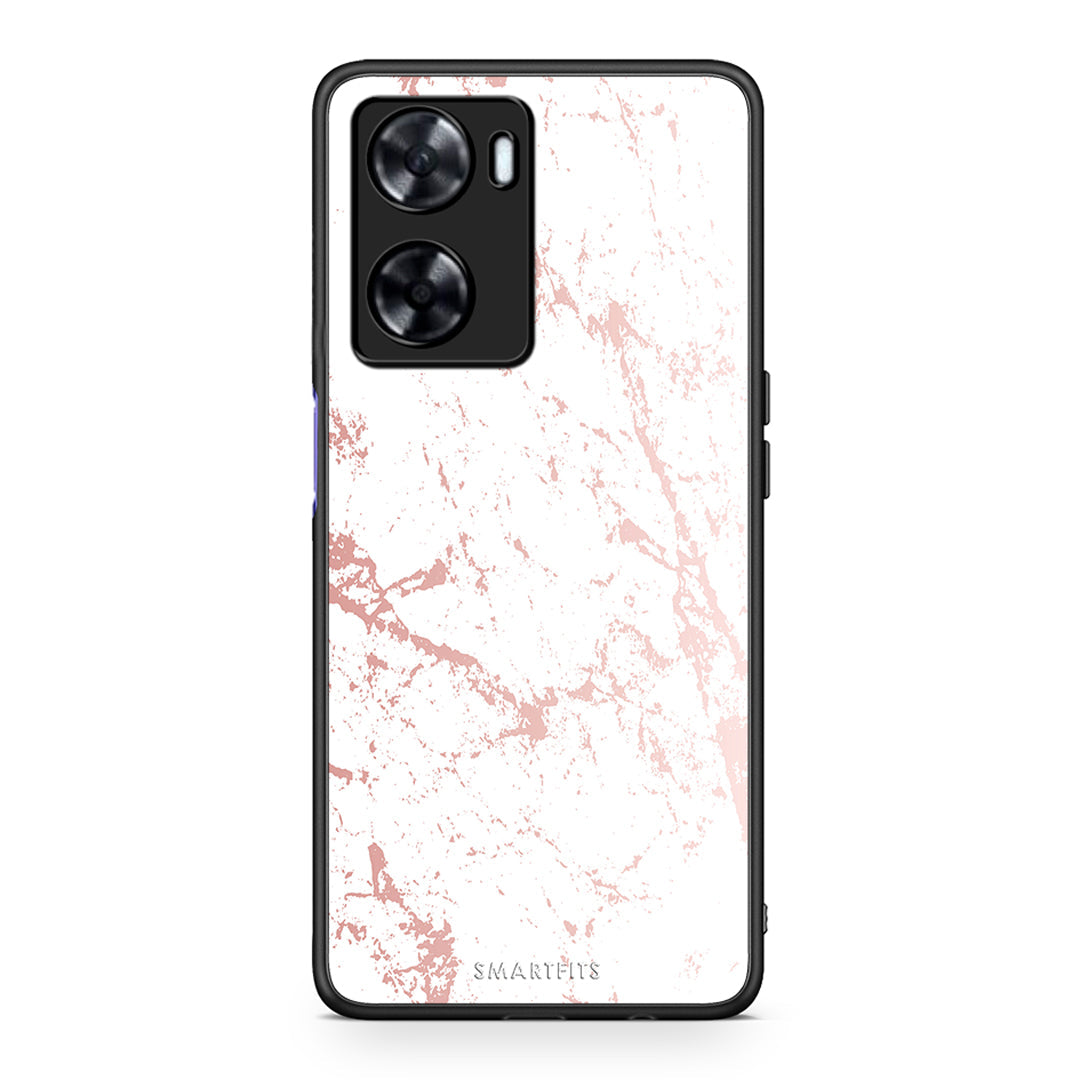 116 - Oppo A57s / A77s / A58 / OnePlus Nord N20 SE Pink Splash Marble case, cover, bumper