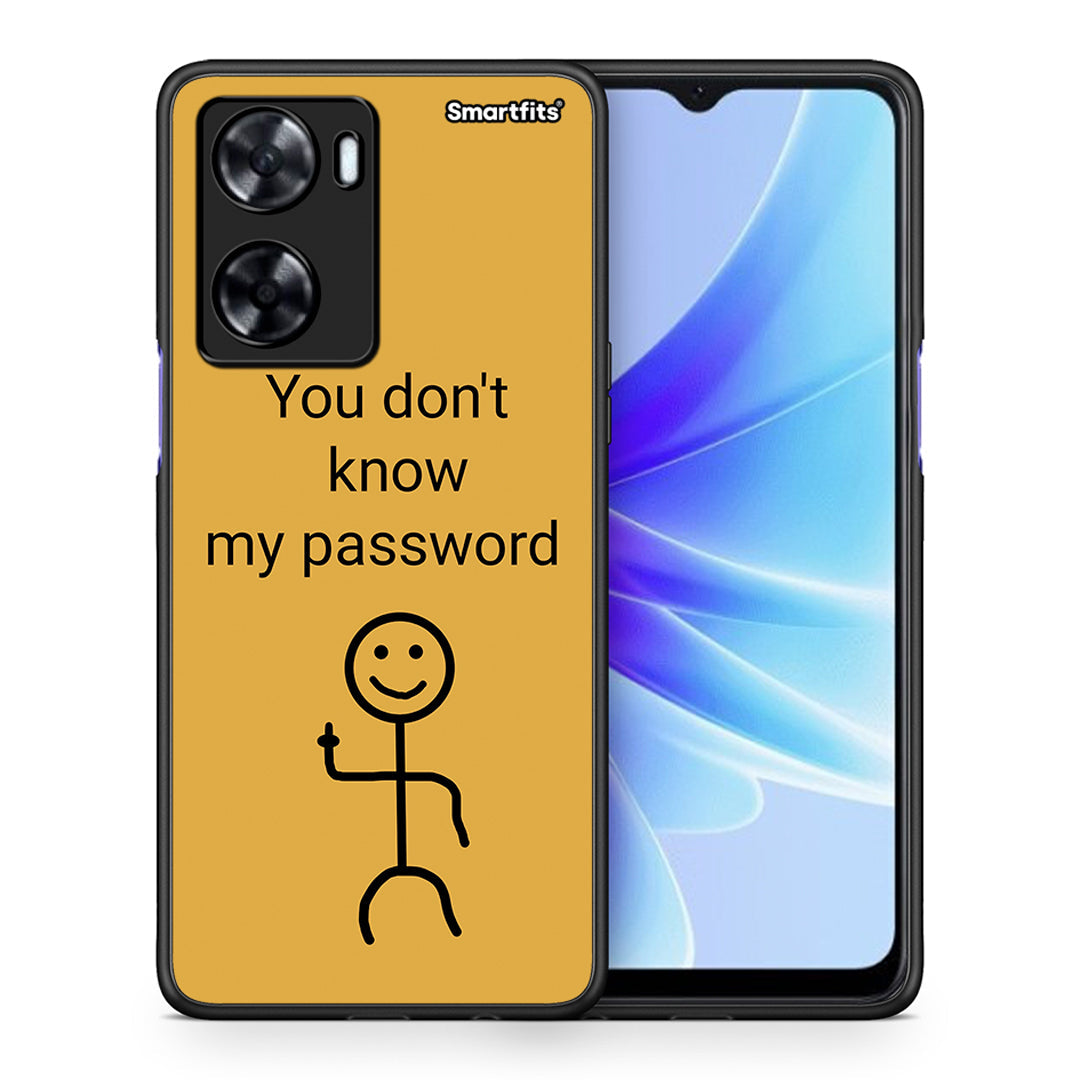 Θήκη Oppo A57s / A77s / A77 My Password από τη Smartfits με σχέδιο στο πίσω μέρος και μαύρο περίβλημα | Oppo A57s / A77s / A77 My Password case with colorful back and black bezels