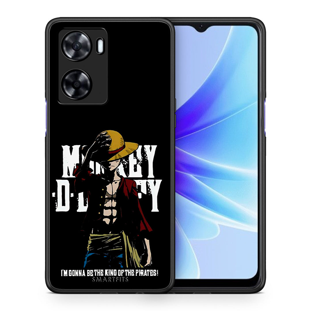 Θήκη Oppo A57s / A77s / A58 / OnePlus Nord N20 SE Pirate King από τη Smartfits με σχέδιο στο πίσω μέρος και μαύρο περίβλημα | Oppo A57s / A77s / A58 / OnePlus Nord N20 SE Pirate King case with colorful back and black bezels