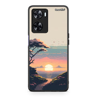 Thumbnail for Oppo A57s / A77s / A58 / OnePlus Nord N20 SE Pixel Sunset θήκη από τη Smartfits με σχέδιο στο πίσω μέρος και μαύρο περίβλημα | Smartphone case with colorful back and black bezels by Smartfits