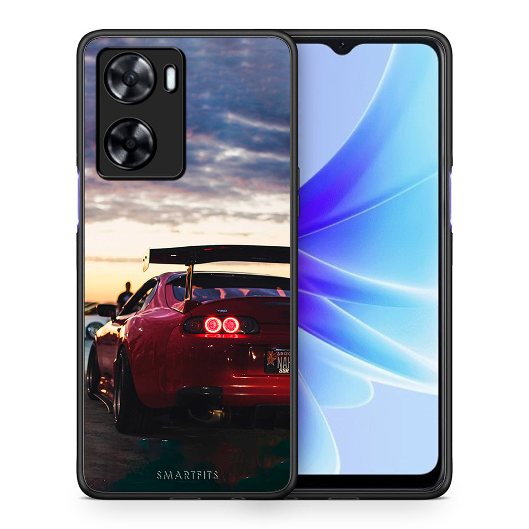 Θήκη Oppo A57s / A77s / A77 Racing Supra από τη Smartfits με σχέδιο στο πίσω μέρος και μαύρο περίβλημα | Oppo A57s / A77s / A77 Racing Supra case with colorful back and black bezels