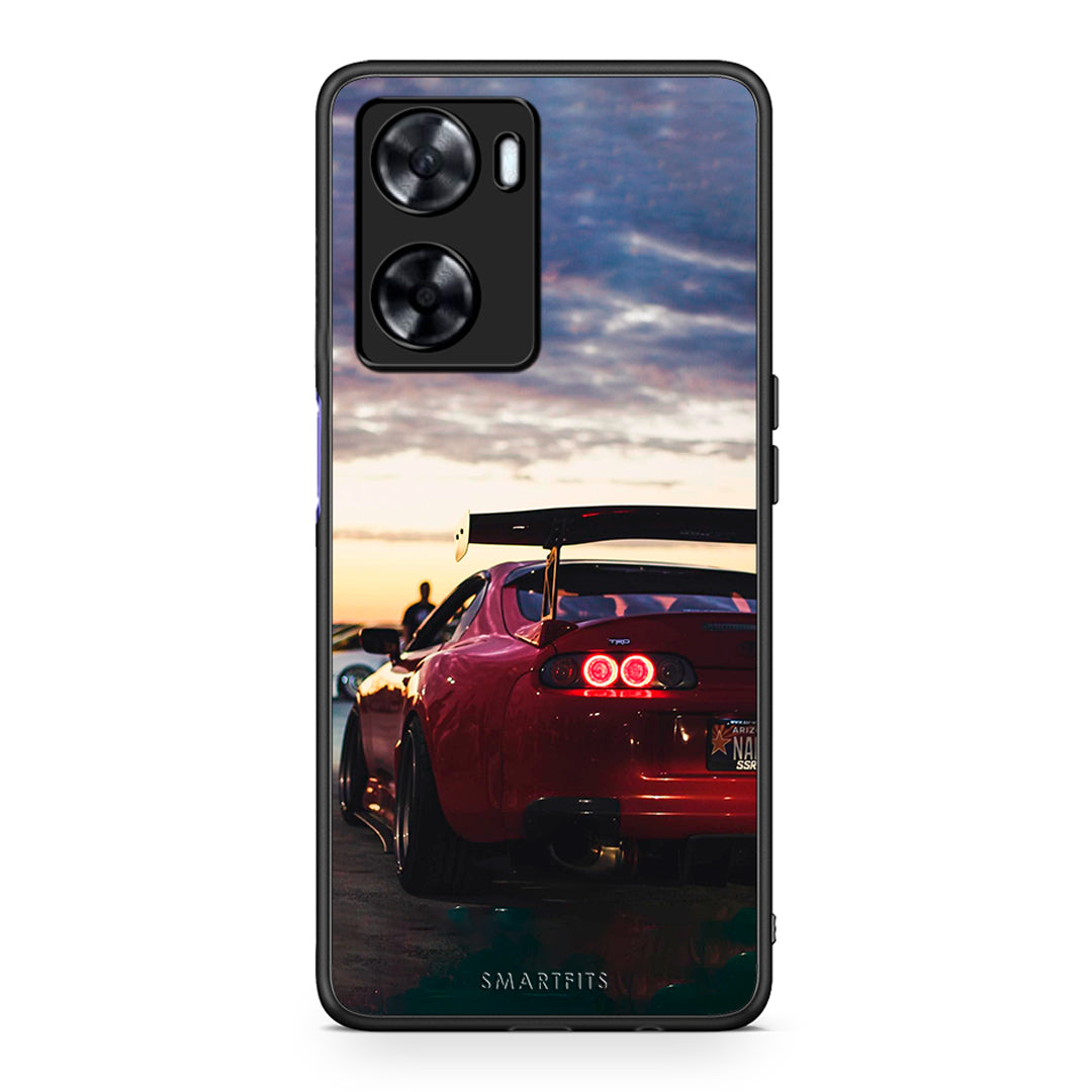 Oppo A57s / A77s / A77 Racing Supra θήκη από τη Smartfits με σχέδιο στο πίσω μέρος και μαύρο περίβλημα | Smartphone case with colorful back and black bezels by Smartfits