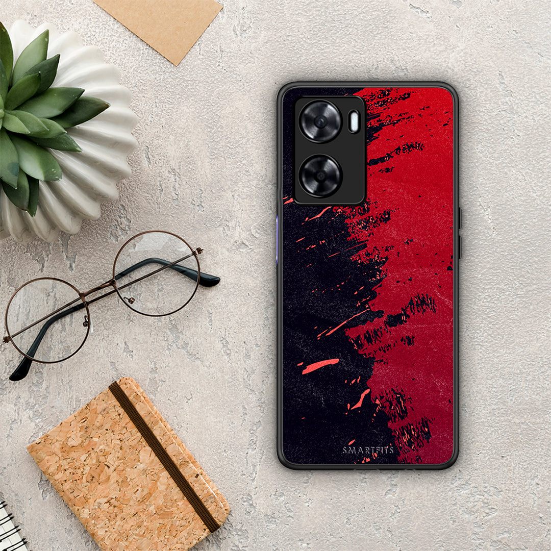 Red Paint - Oppo A57 4G / A57s / A77s / A58 case
