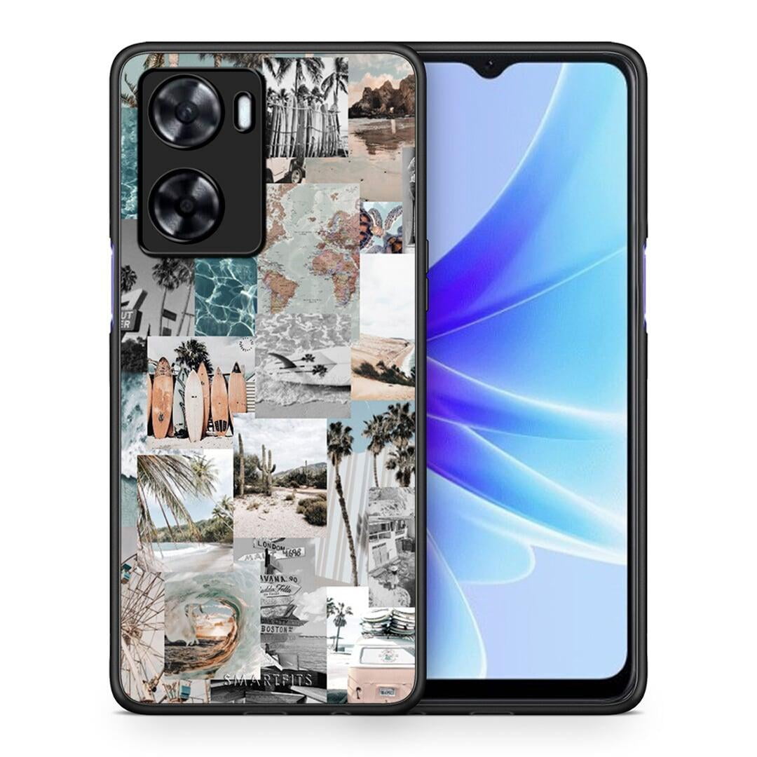 Θήκη Oppo A57s / A77s / A58 / OnePlus Nord N20 SE Retro Beach Life από τη Smartfits με σχέδιο στο πίσω μέρος και μαύρο περίβλημα | Oppo A57s / A77s / A58 / OnePlus Nord N20 SE Retro Beach Life case with colorful back and black bezels