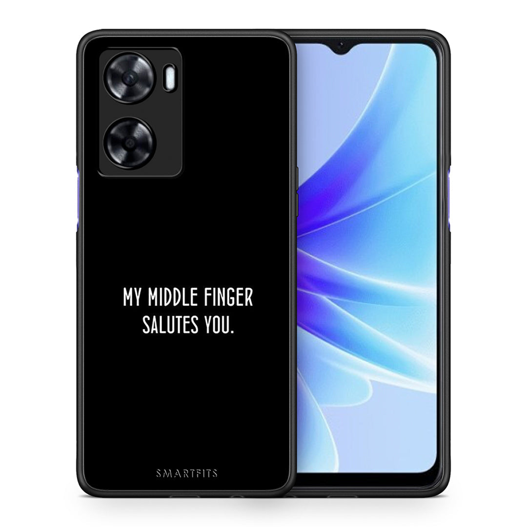 Θήκη Oppo A57s / A77s / A58 / OnePlus Nord N20 SE Salute από τη Smartfits με σχέδιο στο πίσω μέρος και μαύρο περίβλημα | Oppo A57s / A77s / A58 / OnePlus Nord N20 SE Salute case with colorful back and black bezels