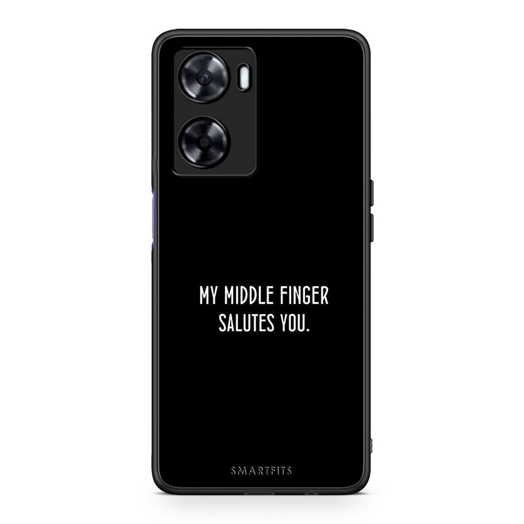 Oppo A57s / A77s / A58 / OnePlus Nord N20 SE Salute θήκη από τη Smartfits με σχέδιο στο πίσω μέρος και μαύρο περίβλημα | Smartphone case with colorful back and black bezels by Smartfits