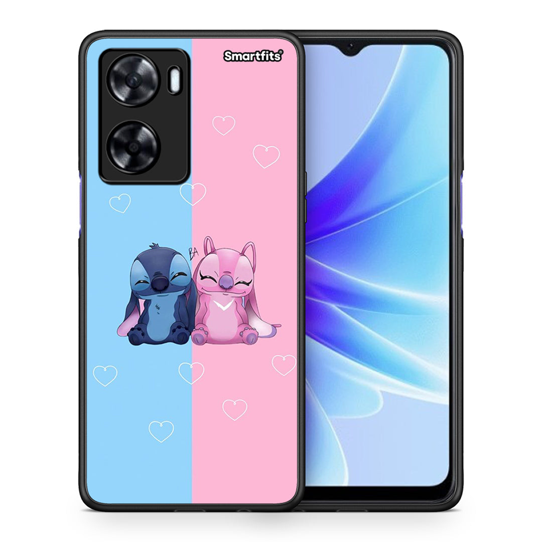 Θήκη Oppo A57s / A77s / A58 / OnePlus Nord N20 SE Stitch And Angel από τη Smartfits με σχέδιο στο πίσω μέρος και μαύρο περίβλημα | Oppo A57s / A77s / A58 / OnePlus Nord N20 SE Stitch And Angel case with colorful back and black bezels