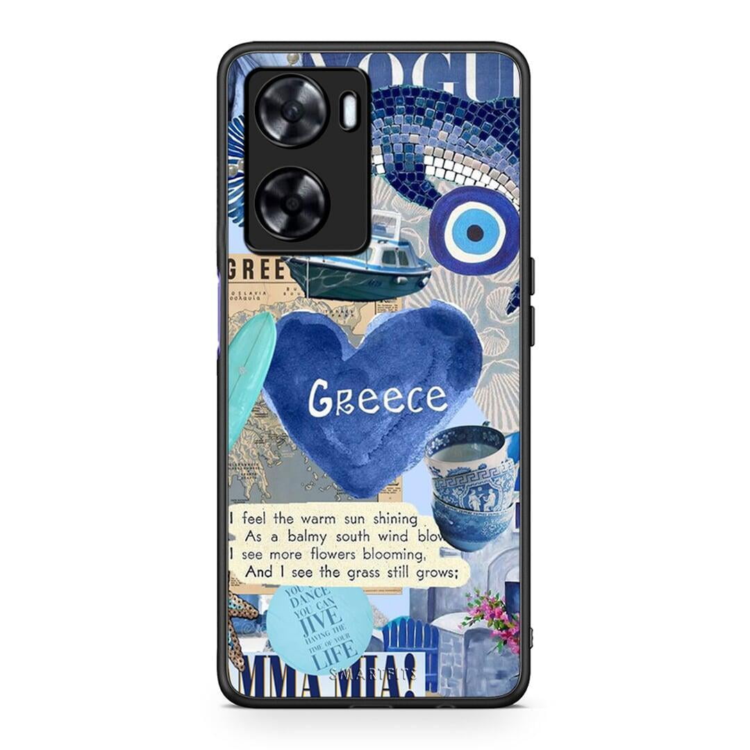 Oppo A57s / A77s / A58 / OnePlus Nord N20 SE Summer In Greece Θήκη από τη Smartfits με σχέδιο στο πίσω μέρος και μαύρο περίβλημα | Smartphone case with colorful back and black bezels by Smartfits