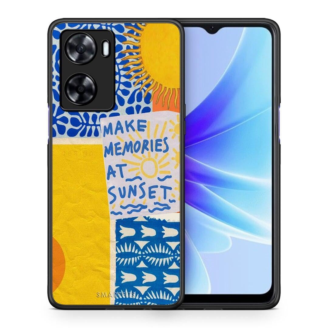 Θήκη Oppo A57s / A77s / A58 / OnePlus Nord N20 SE Sunset Memories από τη Smartfits με σχέδιο στο πίσω μέρος και μαύρο περίβλημα | Oppo A57s / A77s / A58 / OnePlus Nord N20 SE Sunset Memories case with colorful back and black bezels