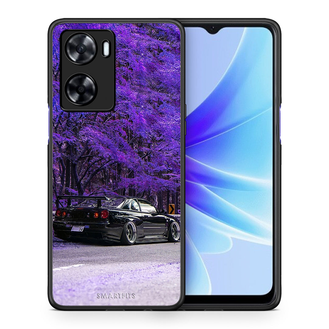 Θήκη Αγίου Βαλεντίνου Oppo A57s / A77s / A58 / OnePlus Nord N20 SE Super Car από τη Smartfits με σχέδιο στο πίσω μέρος και μαύρο περίβλημα | Oppo A57s / A77s / A58 / OnePlus Nord N20 SE Super Car case with colorful back and black bezels