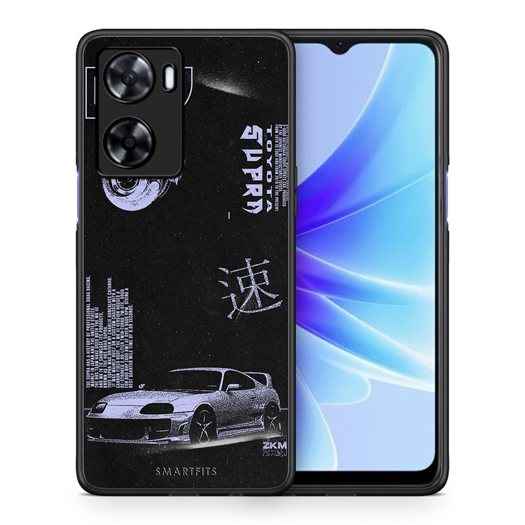 Θήκη Αγίου Βαλεντίνου Oppo A57s / A77s / A58 / OnePlus Nord N20 SE Tokyo Drift από τη Smartfits με σχέδιο στο πίσω μέρος και μαύρο περίβλημα | Oppo A57s / A77s / A58 / OnePlus Nord N20 SE Tokyo Drift case with colorful back and black bezels