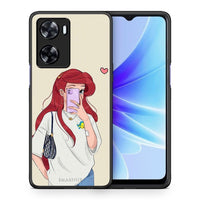 Thumbnail for Θήκη Oppo A57s / A77s / A58 / OnePlus Nord N20 SE Walking Mermaid από τη Smartfits με σχέδιο στο πίσω μέρος και μαύρο περίβλημα | Oppo A57s / A77s / A58 / OnePlus Nord N20 SE Walking Mermaid case with colorful back and black bezels