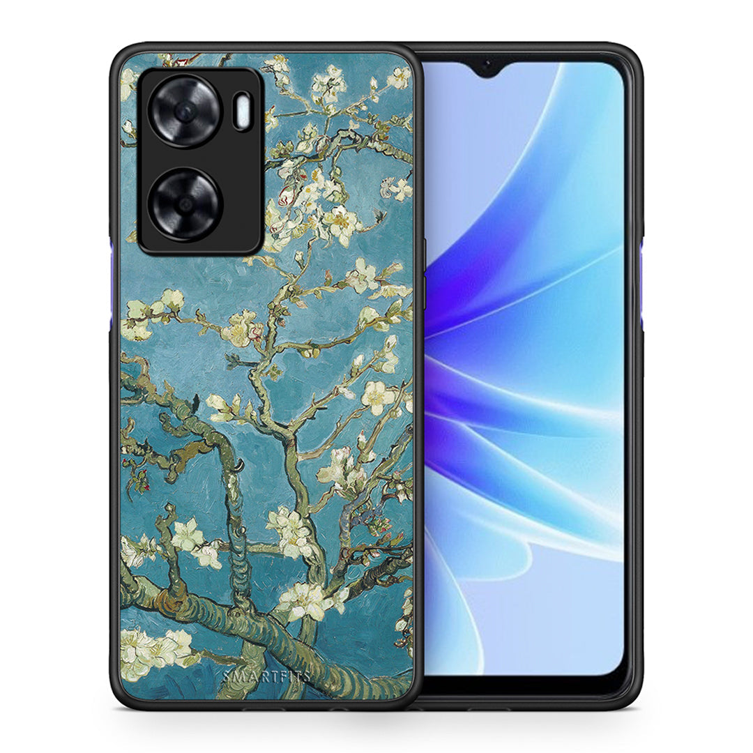 Θήκη Oppo A57s / A77s / A58 / OnePlus Nord N20 SE White Blossoms από τη Smartfits με σχέδιο στο πίσω μέρος και μαύρο περίβλημα | Oppo A57s / A77s / A58 / OnePlus Nord N20 SE White Blossoms case with colorful back and black bezels